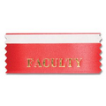 1-5/8"x4" Horizontal Stock Title Ribbon W/ Tape (Facilitator)